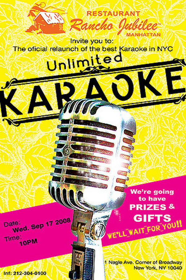 Fabulous Karaoke Flyer Design