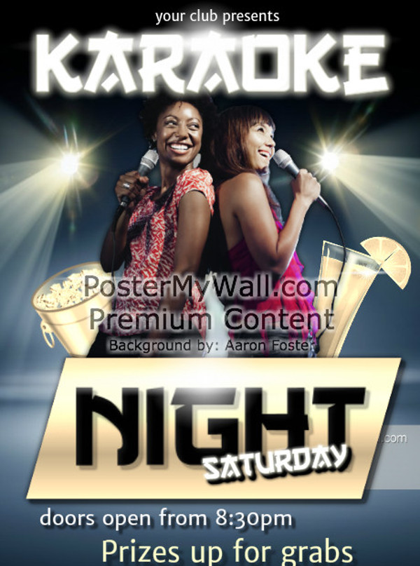 Karaoke DJ Night Flyer Design