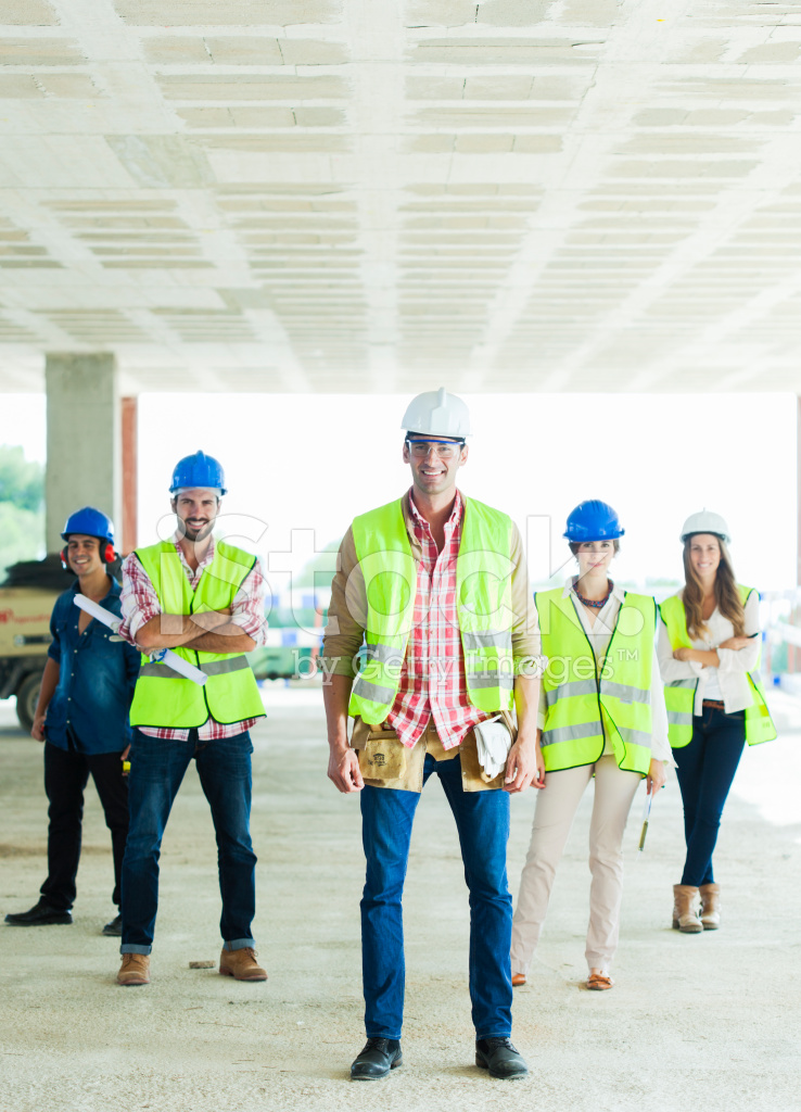 Group Of Construction Workers