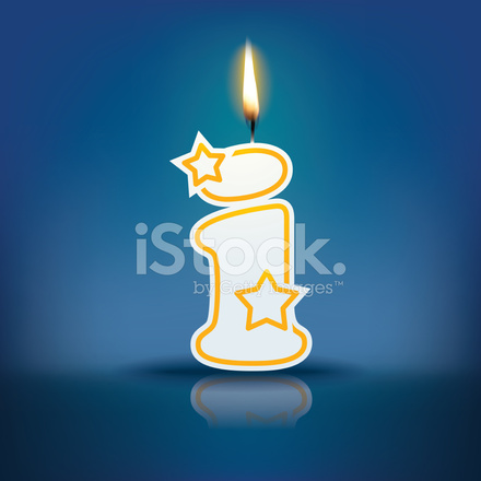 Candle Letter I With Flame Stock Photo | Royalty-Free | FreeImages