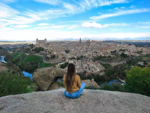 cat Cityscape of Toledo Spain