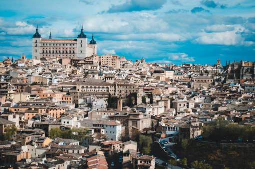 cat Cityscape of Toledo Spain