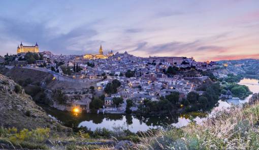 cat Cityscape of Toledo Spain