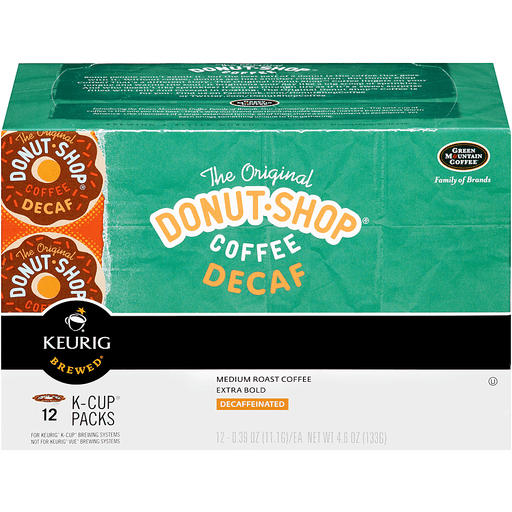 Original Donut Shop Coffee, Decaf, Single Serve K-Pods | Single Serve ...