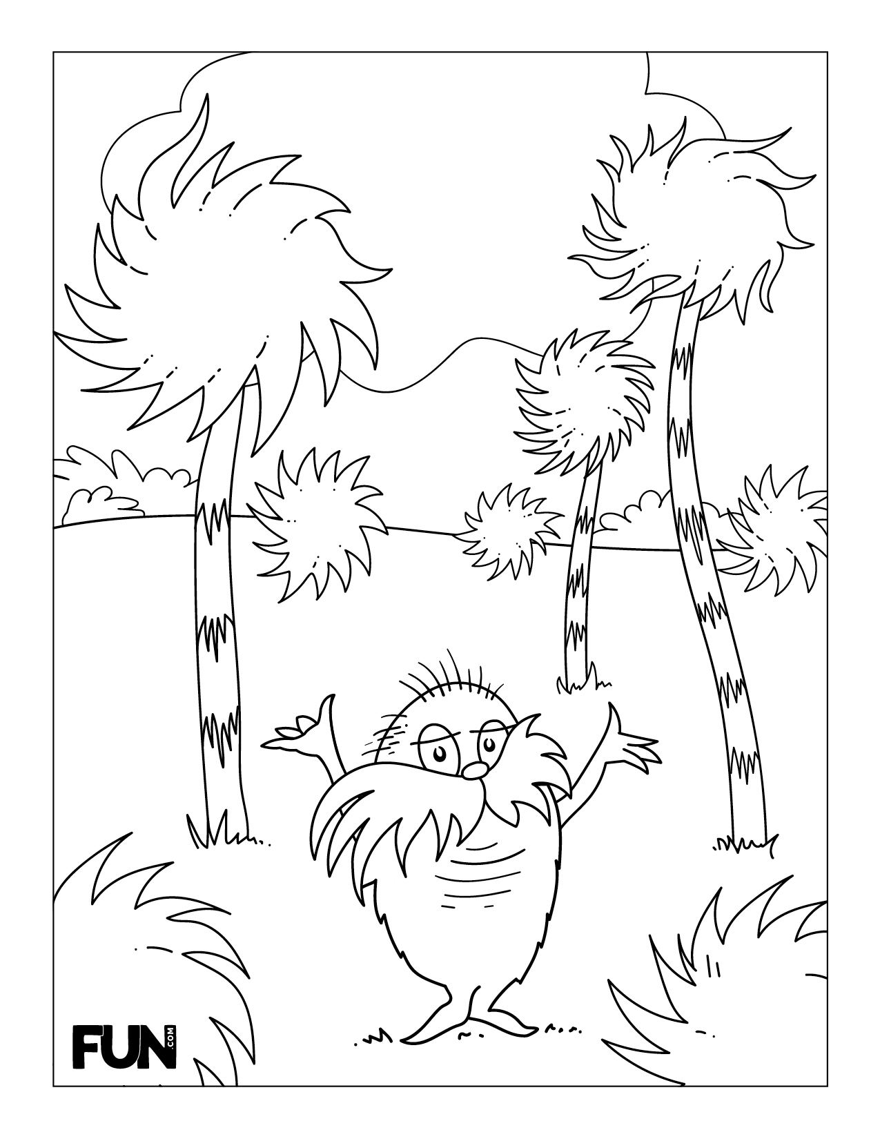 The Lorax Coloring Pages