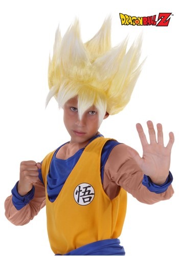 Dragon Ball Z Super Saiyan Goku Wig for Kids | Anime Costume Accessories