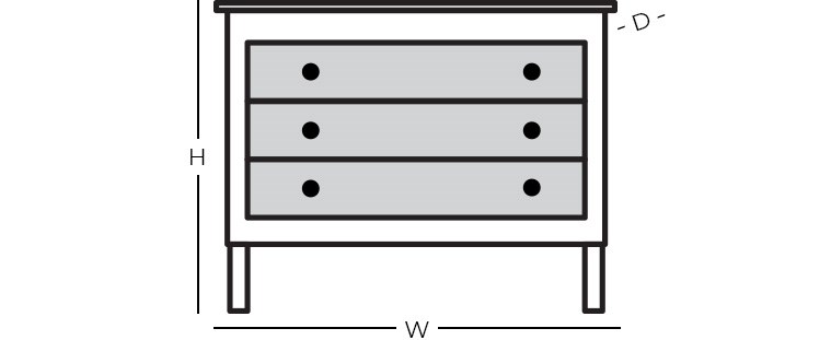 Dimensions - Nightstand