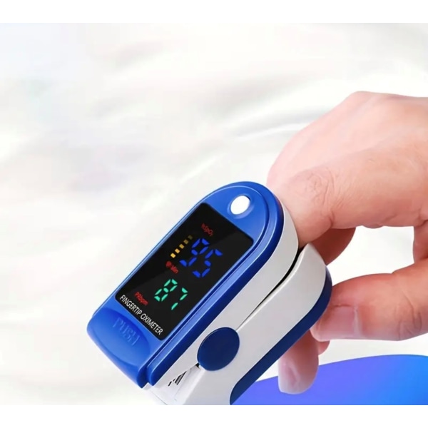 Oximeter / Pulsmåler med OLED-display Blue