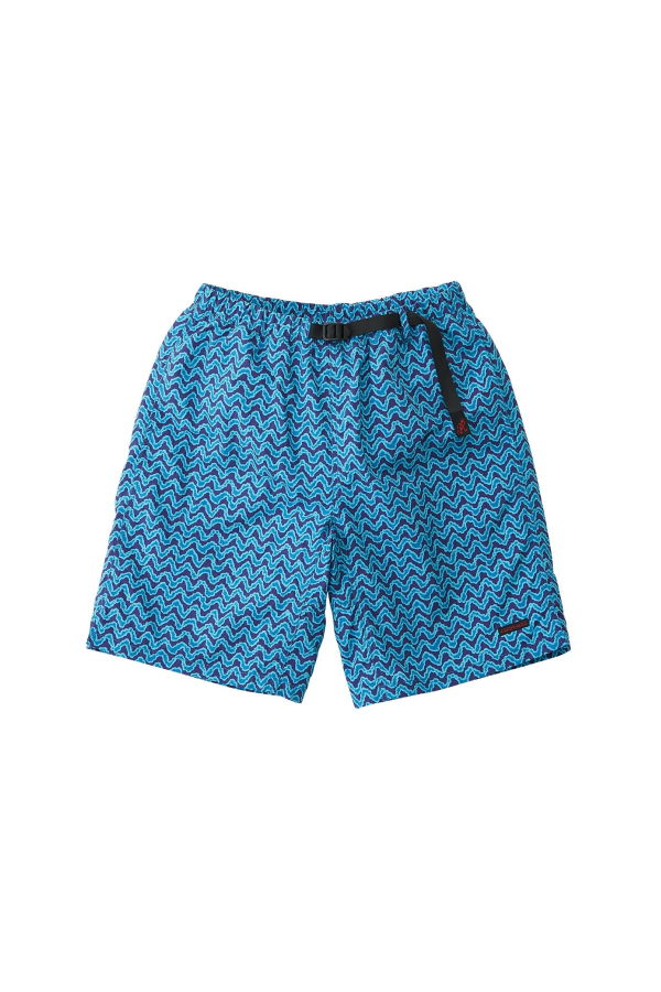 Nylon Packable G-Short - Zig-Zag Blue