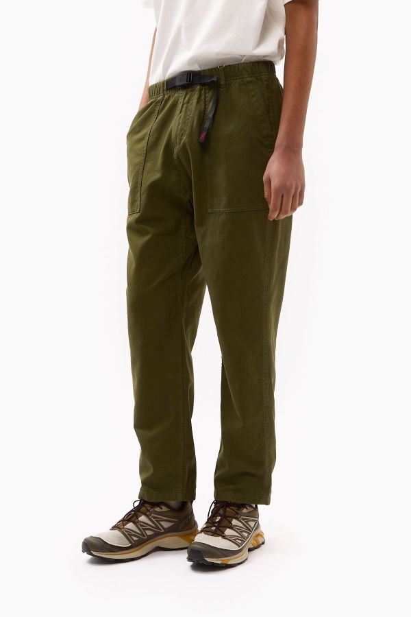 Gramicci Organic Twill Loose Tapered Ridge Pant - Olive Green