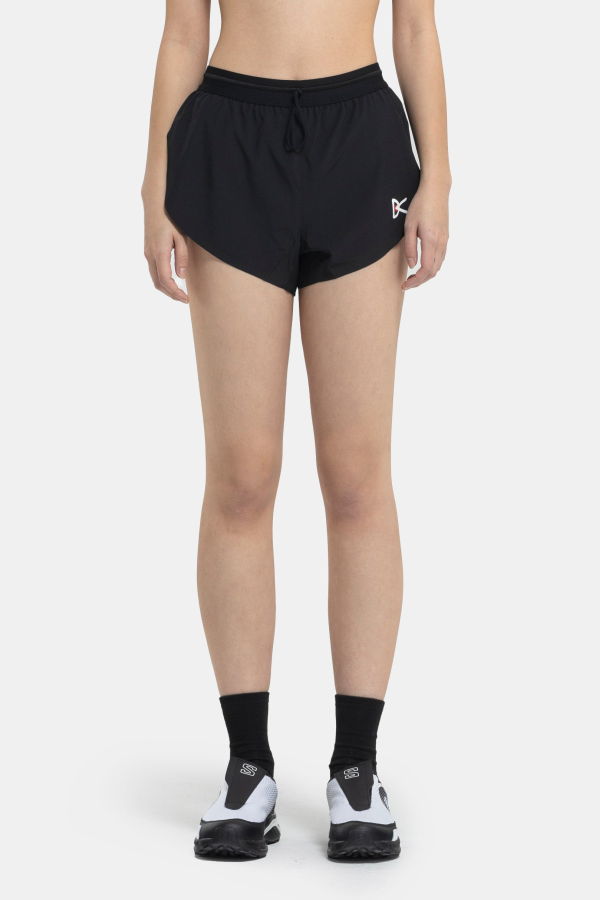 District Vision 3 Inch Split Shorts - Black