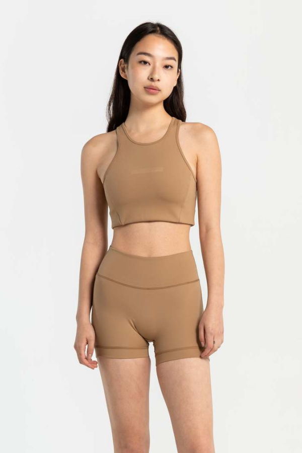 District Vision Shala Yoga Bra - Sand