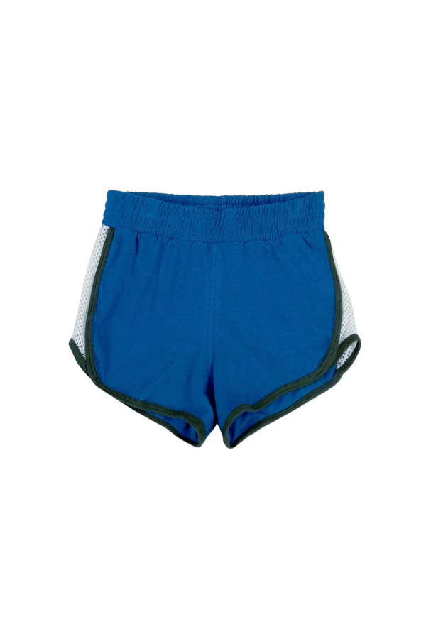 Jungmaven Yarrow Mesh Track Short - Galaxy Blue