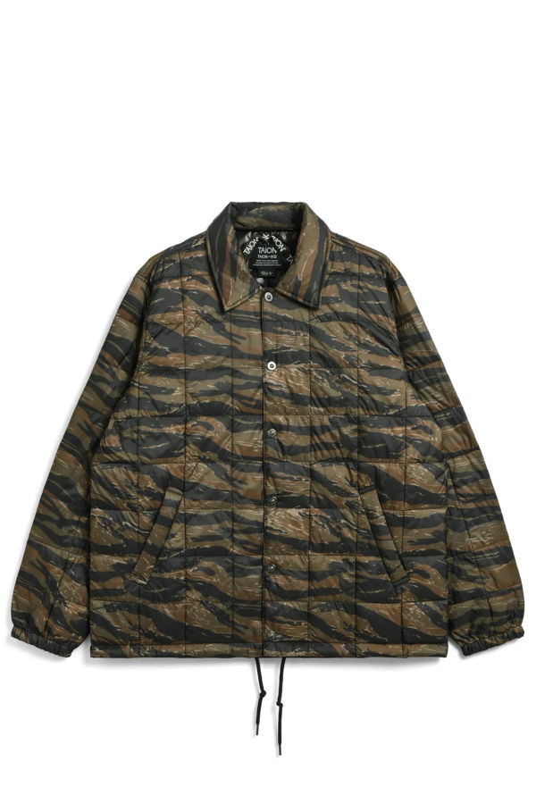 TAION Down Coach Jacket - Tiger Stripe