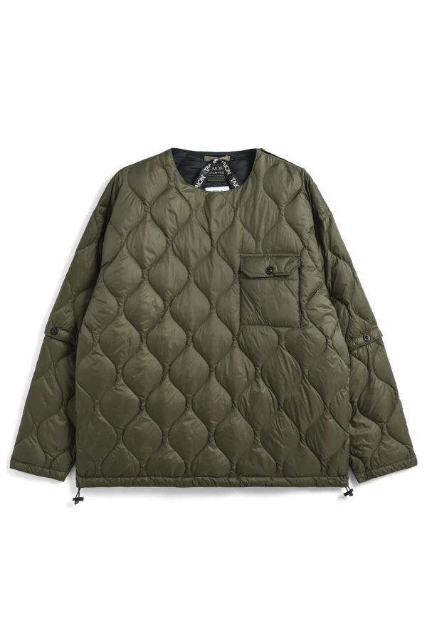 TAION Military Detachable Sleeve Down Jacket - D.Sage Green