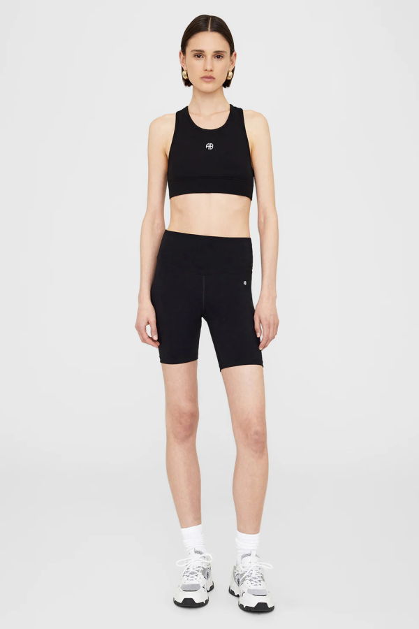 Anine Bing Blake Biker Short - Black