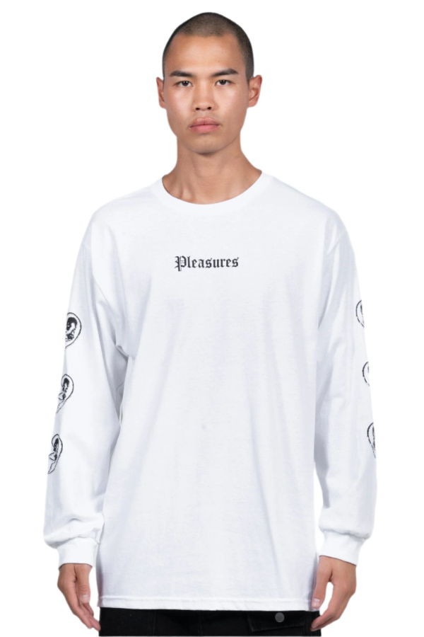 PLEASURES Connected Long Sleeve Tee - White