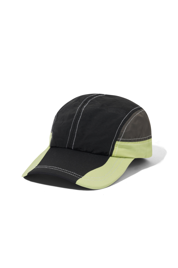 Butter Goods Stream 4 Panel Cap - Black/Pistachio