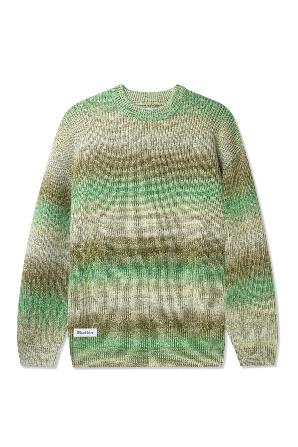 Butter Goods Beams Knit Sweater - Pesto