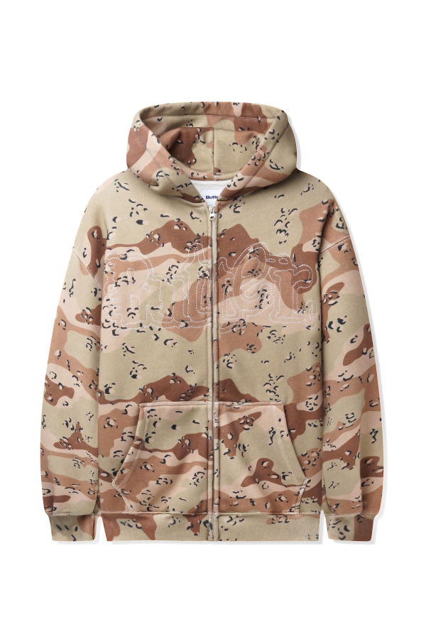 Butter Goods Breakdown Zip-Thru Hood - Desert Camo