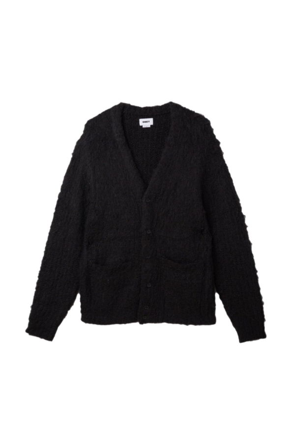 Obey Patron Cardigan - Black