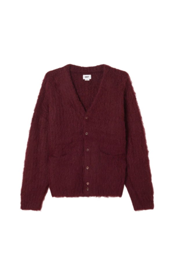 Obey Patron Cardigan - Zinfandel