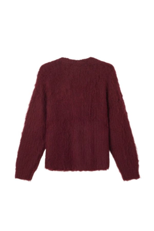 Obey Patron Cardigan - Zinfandel