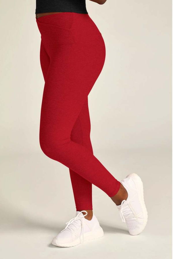 Beyond Yoga Spacedye At Your Leisure High Waisted Legging - Ruby Red