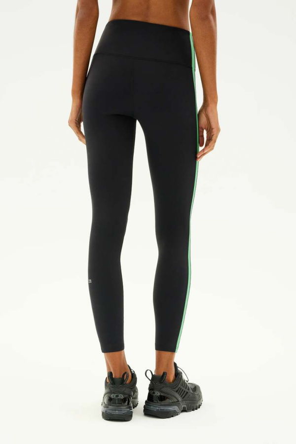 Splits59 Clare High Waist Rigor 7/8 Legging - Black/Grass