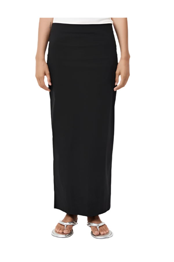 St. Agni Minimal Column Skirt - Black