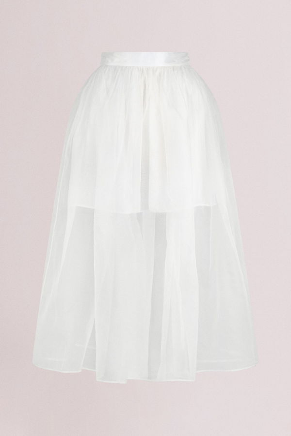 baaby Silk Organza Princess Skirt - Ivory