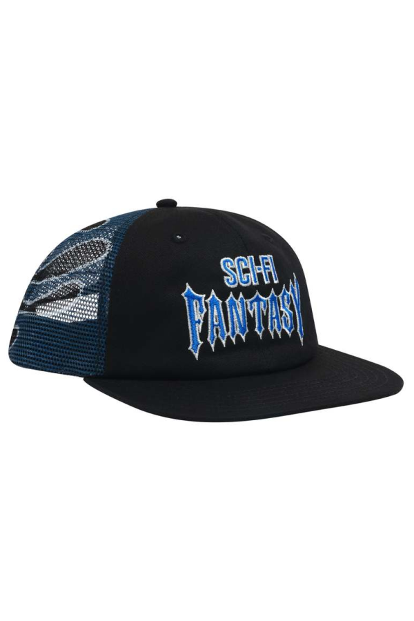 Sci-Fi Fantasy Biker Logo Hat - Black