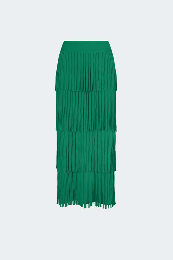 Simon Miller Za Za Knit Fringe Skirt - Jade