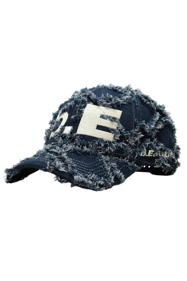 b.eautiful Hat - Navy Diamond Denim