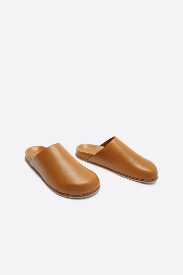 "INTENTIONALLY __________." AGATHA SLIP ON NATURAL SOLE MULE