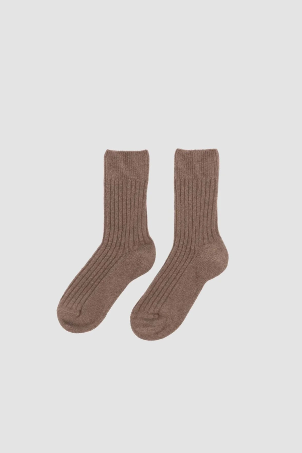 Baserange Rib Overankle Socks - Stoppa Brown/Green