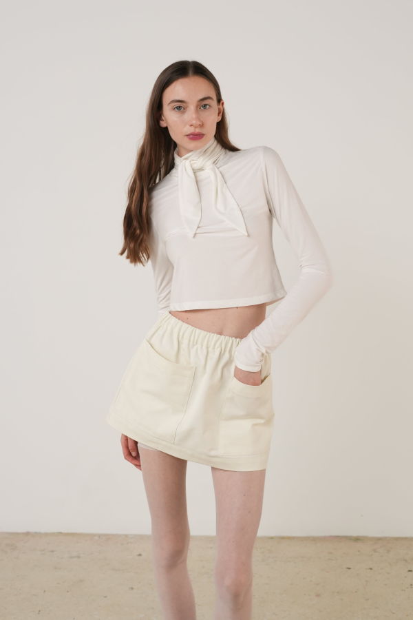 Cvet Prri Easy Mini Skirt - Ivory