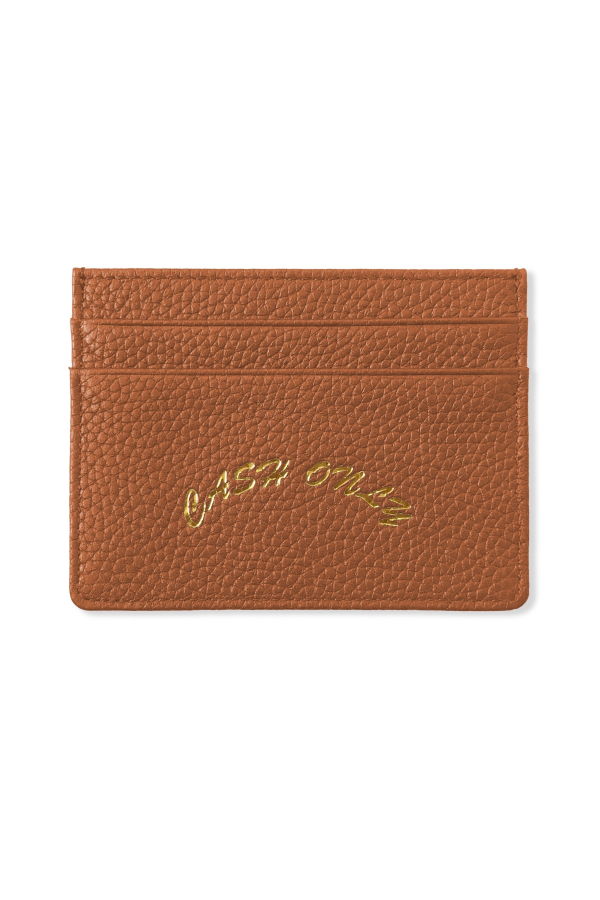 Cash Only Leather Cardholder