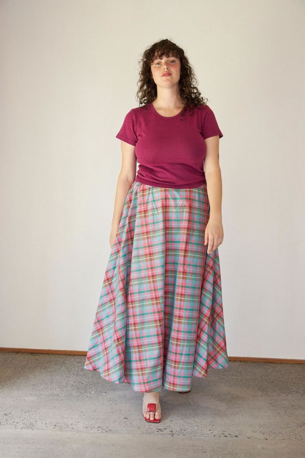 Penny Sage Suni Skirt - Gelato Tartan