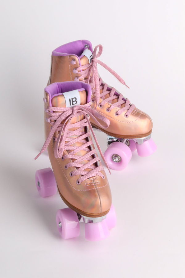 "INTENTIONALLY __________." Mirage Roller Skate - Rainbow