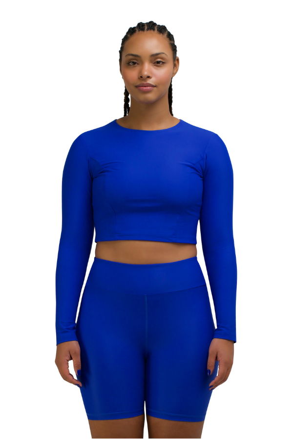 hauslabel HA 006 LONG SLEEVE CROPPED TOP - GILLY