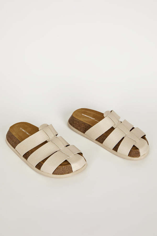 "INTENTIONALLY __________." RAFT FISHERMAN SANDAL - Black/Cream