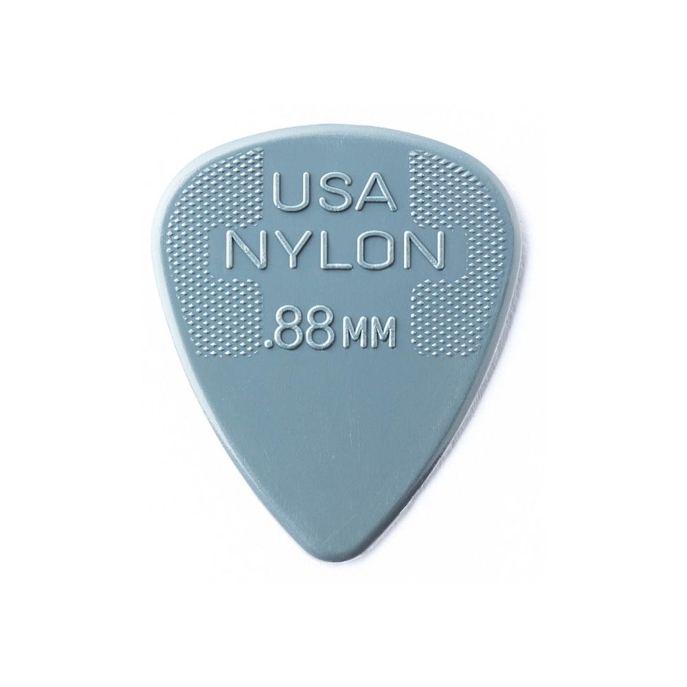 Jim Dunlop Nylon Standard Picks / Plectrums (0.88 mm, Pack of 12)