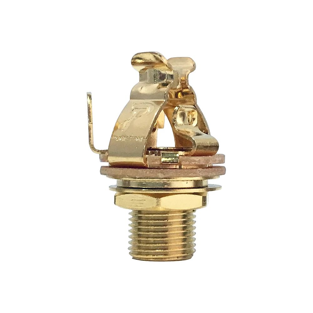 Pure Tone 1/4" Mono Multi-Contact Guitar Output Jack Socket (Gold)