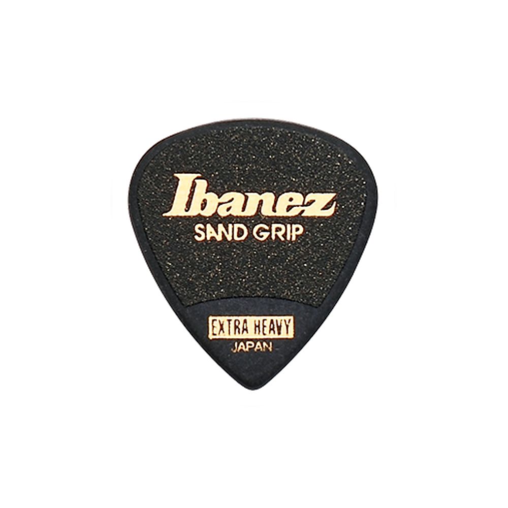 Ibanez Grip Wizard Series Sand Grip Picks / Plectrums Pack of 6 (Black, Extra Heavy)