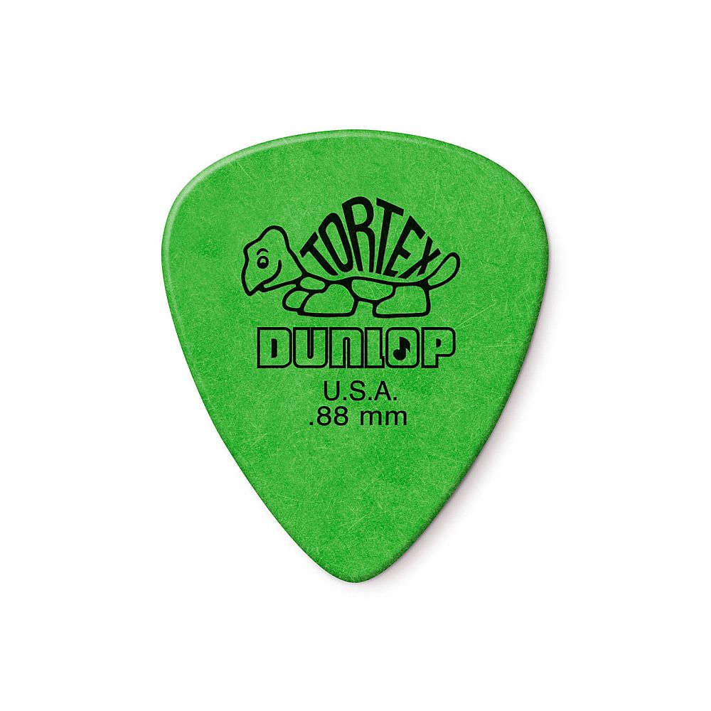 Jim Dunlop Tortex Standard Guitar Picks / Plectrums (0.88 mm, Pack of 12)