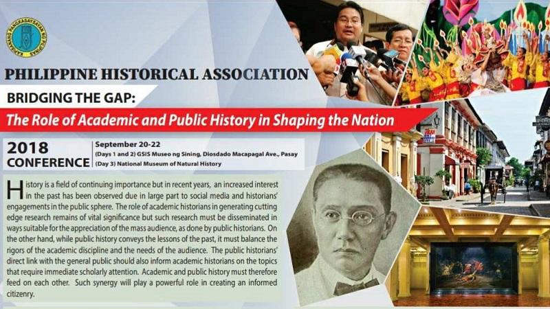 Philippine Historical Association to host nat’l conference on public ...