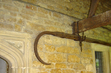 Thatch hook for pulling down thatch from the roof in the event of a fire (the original thatch is no longer in place, the roof having been tiled over).