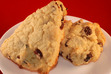 White Chocolate Cherry Scones