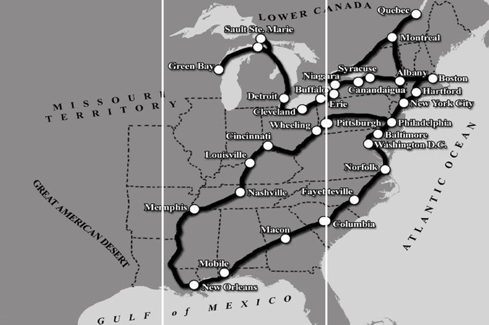 Travels of de Tocqueville